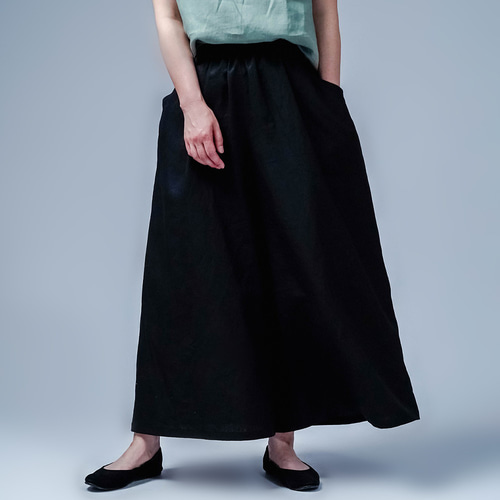 wafu入門編】数量限定！薄地で丈夫。超高密度織り ワイドパンツ / 黒色  