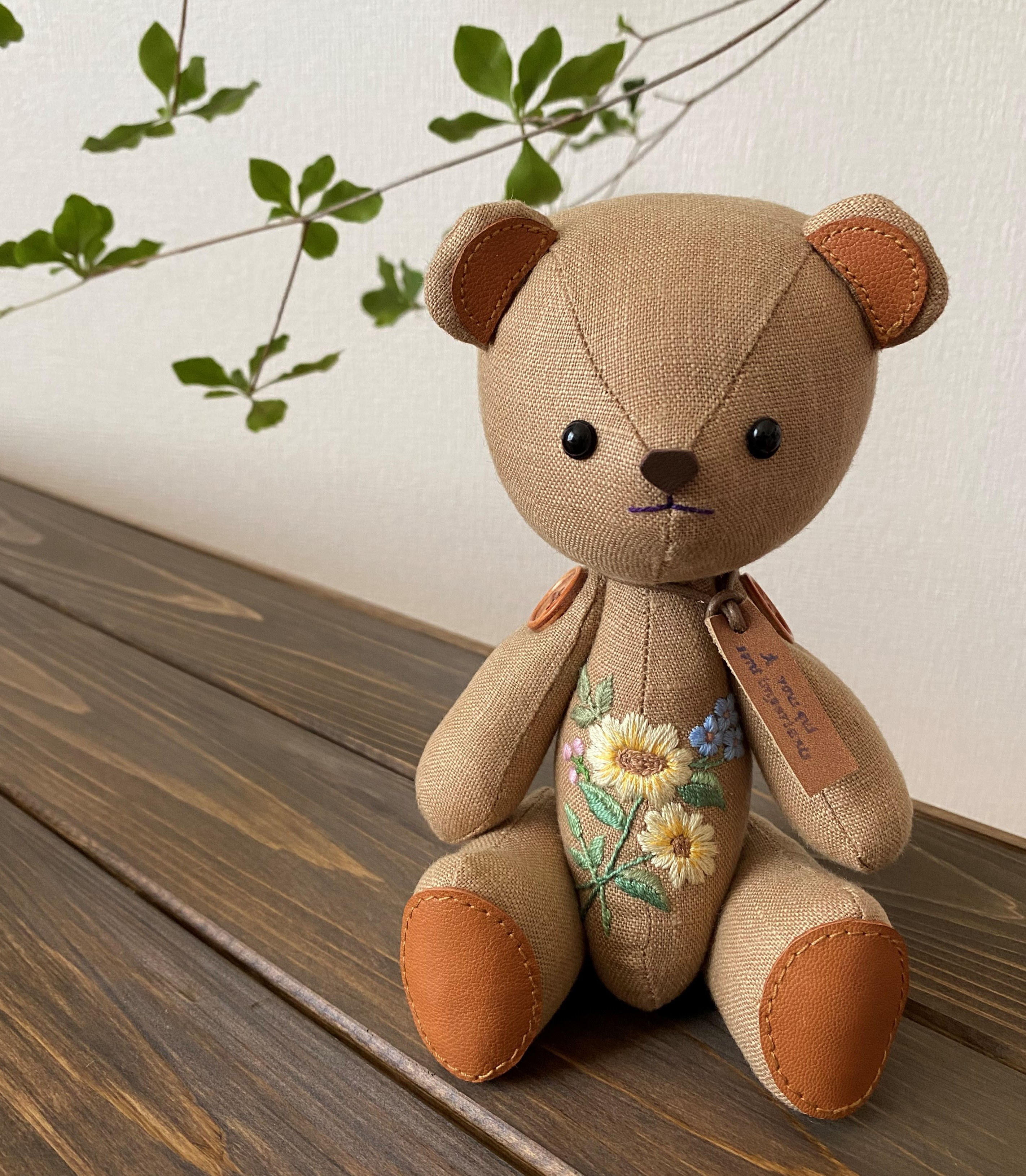 欲しいの カフェオレカラーのテディラビット　テディベア　ハンドメイド作家 ぬいぐるみ