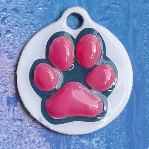 うちの子 ぷっくり キーホルダー 肉球【オーダー】9色以上 ペット服