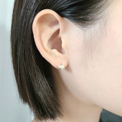 【片耳4種】Assortment of Mini Pierced Earrings / SV925 ≪送料無料≫ 6枚目の画像