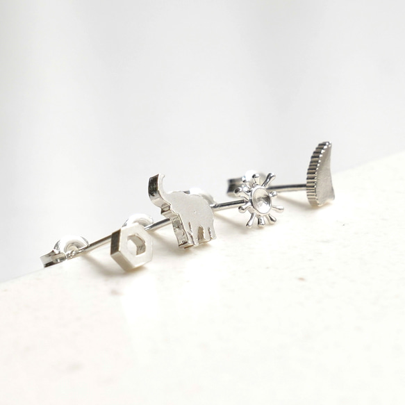 【片耳4種】Assortment of Mini Pierced Earrings / SV925 ≪送料無料≫ 5枚目の画像