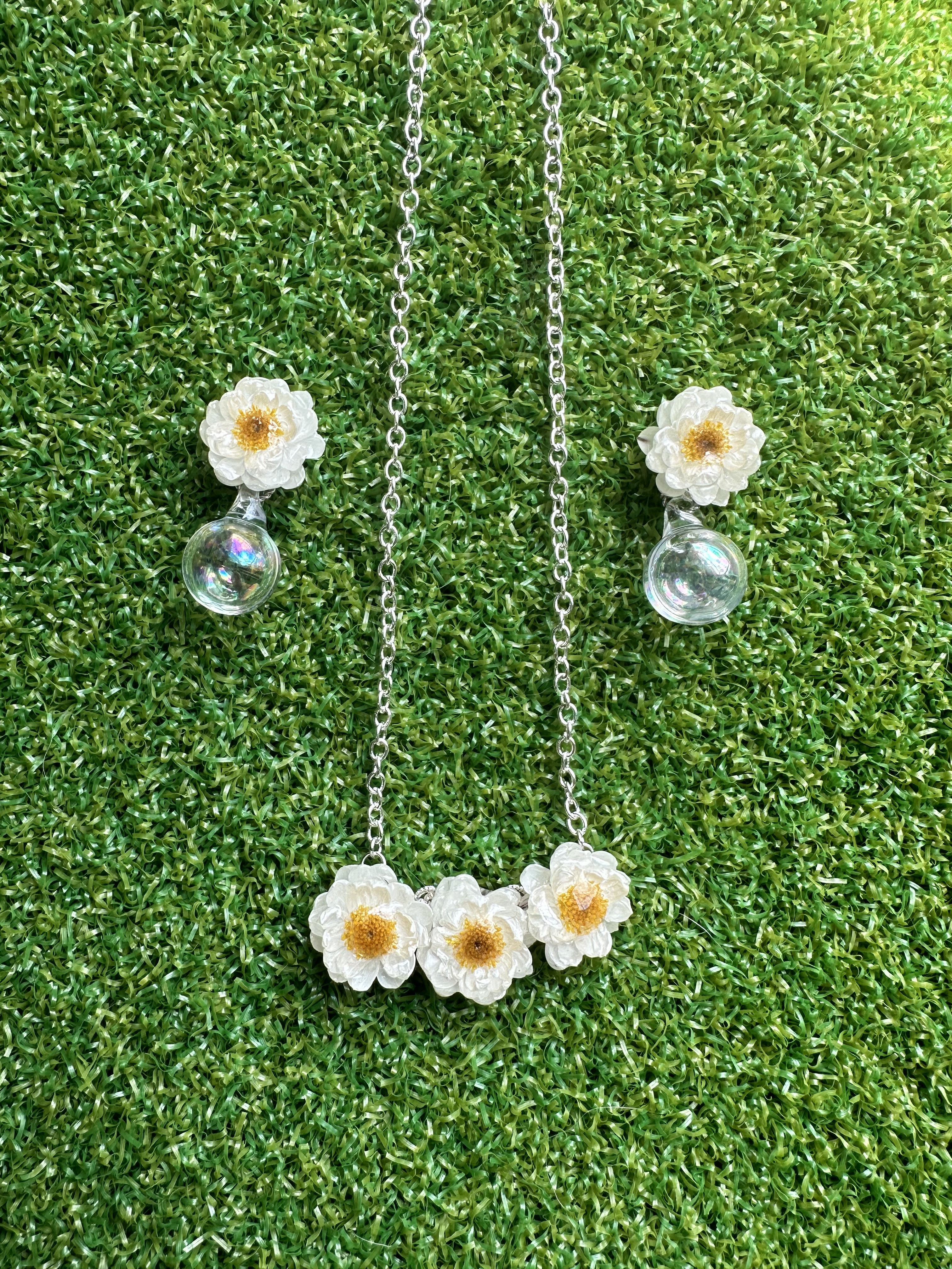 華纏〜花簪〜(ネックレス耳飾りセット)