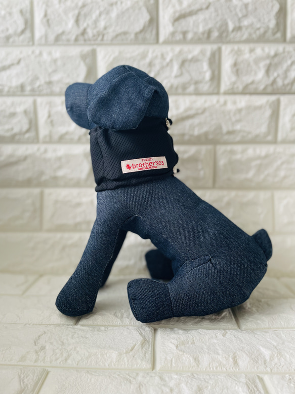 0ストレスの冷んやり柔らかクールネックタオル  スヌード 犬猫用 カッコいいブラック 4枚目の画像