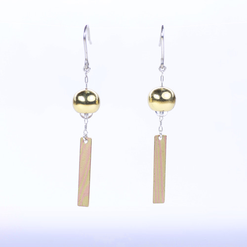 風鈴ピアス/イヤリング 銅＆真鍮.ver ピアス（フック・チェーン