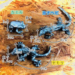 カエル・カナヘビ・ヤモリ　植木鉢や水場に 箸置きにも 2枚目の画像