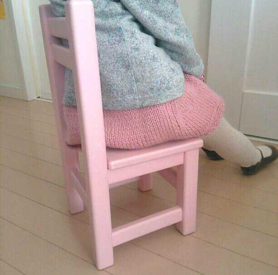 【受注製作】レッド キッズチェア 赤 子供椅子 おしゃれ カラフル