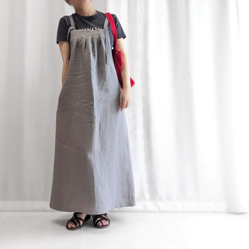 たるさめ　リネンサロペット トールサイズ リネンブレンドデニムサロペットパンツ 通販
