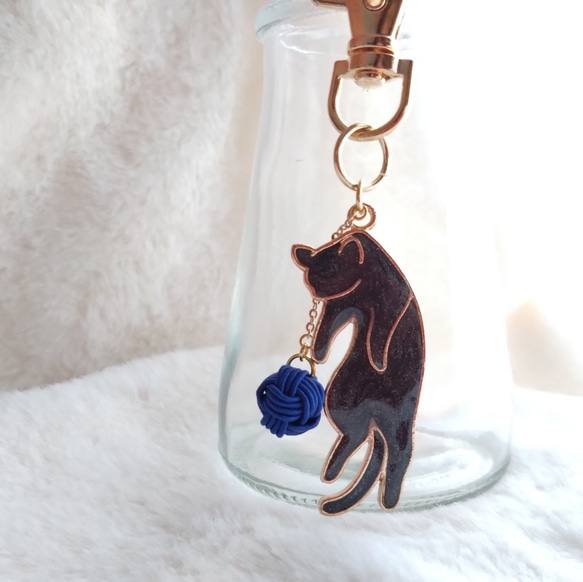 おでかけじゃれねこチャンチャームグレー×黒