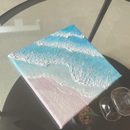 受注制作》Wave 原画 抽象画 テクスチャーアート パネルアート