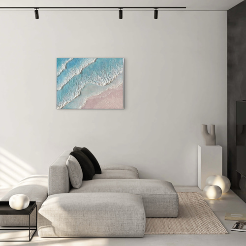 受注制作》Wave 原画 抽象画 テクスチャーアート パネルアート
