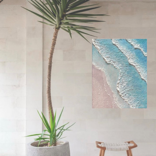 受注制作》Wave 原画 抽象画 テクスチャーアート パネルアート