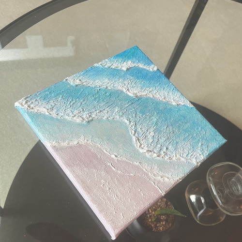 受注制作》Wave 原画 抽象画 テクスチャーアート パネルアート