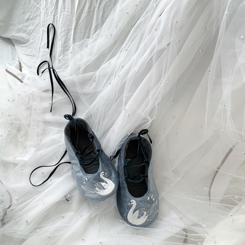 白鳥のルームシューズ スリッパ・ルームシューズ melocoton 通販  