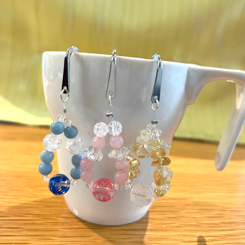 3色セット〉龍彫水晶がお守りする！人気のパステルカラー天然石本物 