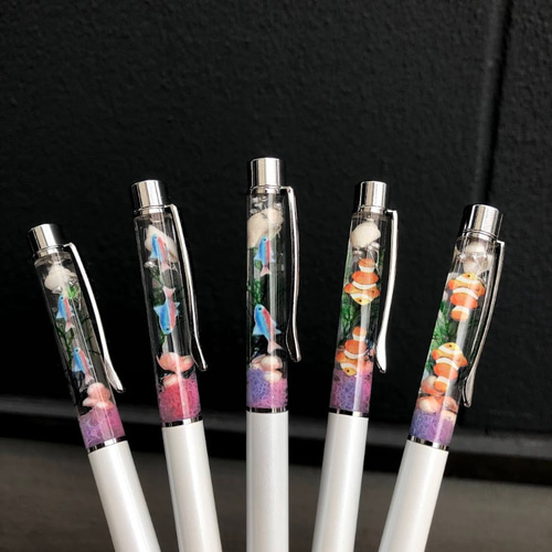 小さな水槽】熱帯魚 * ハーバリウムボールペン ペン・筆記用具 小さな水槽】熱帯魚 * ハーバリウムボールペン ペン・筆記用具
