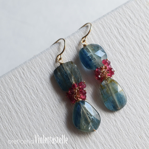 【ma-9】ピアス カイヤナイト、スピネル ma-9】ピアス カイヤナイト、スピネル 【公式通販】