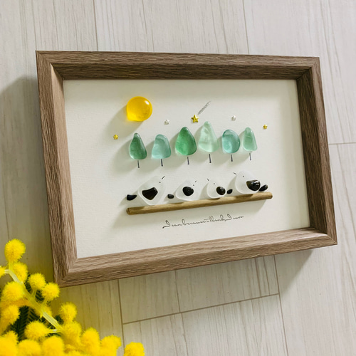 シーグラスアート  *・゜゜・*:.。..。.:*再び幸せが訪れる シーグラスアート *・゜゜・*:.。..。.:*再び幸せが訪れる