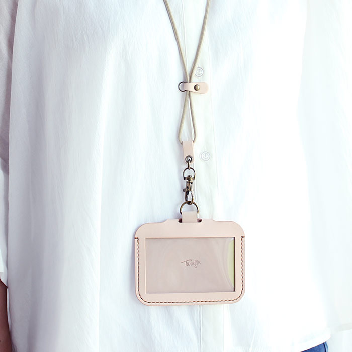 IDケース＋ネックストラップ付き  T-102+T80【7色】パスケース ICケース 社員証ケース 受注生産