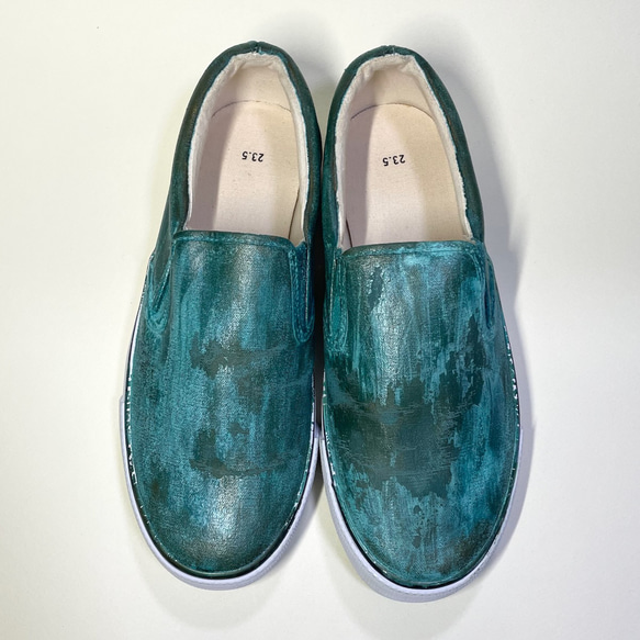 ◆終売◆「緑青」錆の浮いた靴 1枚目の画像