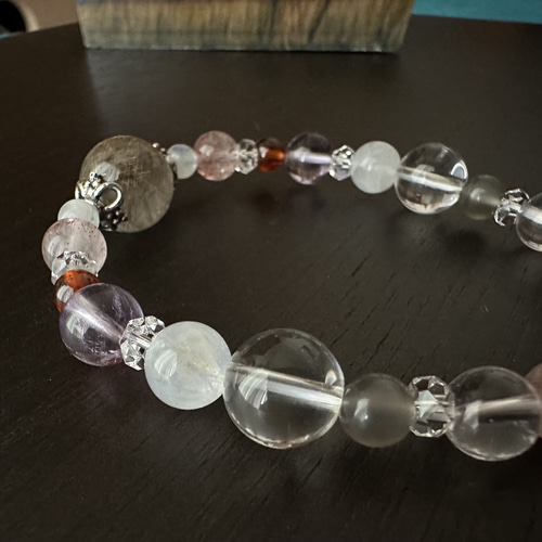 シルバールチル×レピドクロサイトインクォーツ×アクアマリン