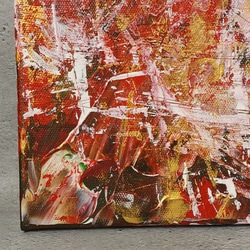 ひろ・あおき　作　「盤019 」　アクリル/キャンバス　S3　27.3x27.3cm　抽象絵画　現代アート　スクエア 6枚目の画像