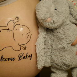 A5かわいい赤ちゃん②マタニティシール　マタニティフォトシール　マタニティペイントシール 2枚目の画像