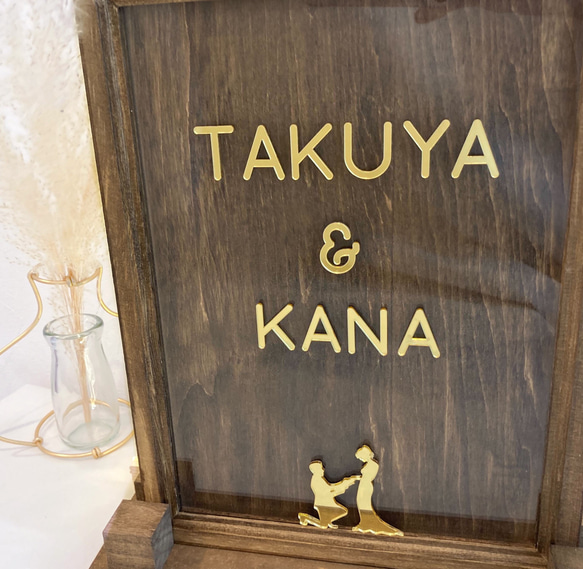 ゴールド文字のサンドセレモニー　セット 結婚証明書 ウェディング　ウェルカムスペース 