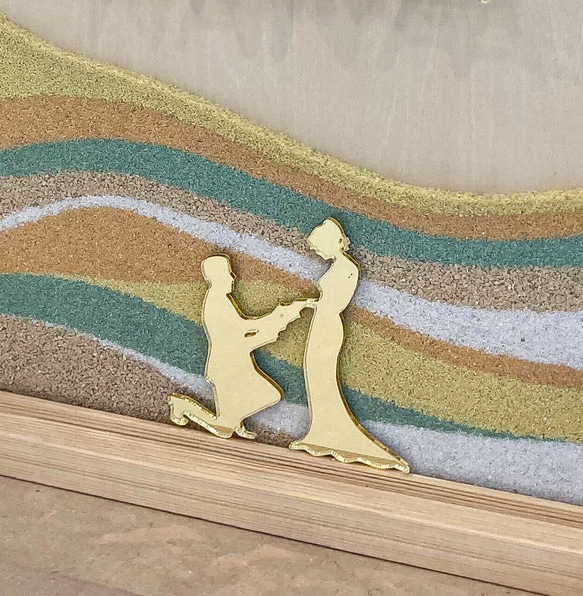 ゴールド文字のサンドセレモニー　セット 結婚証明書 ウェディング　ウェルカムスペース 