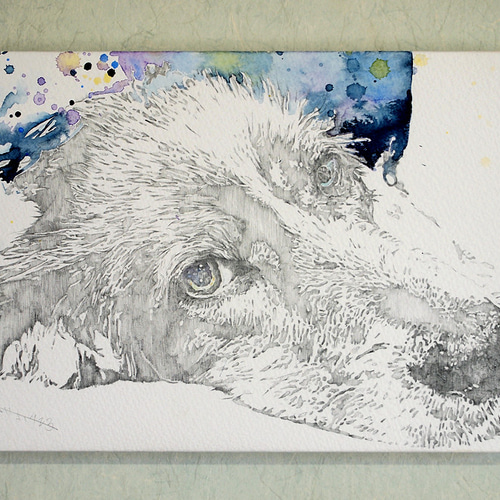 専用 手描きイラスト 絵画 原画 肉筆 オリジナル 水彩画
