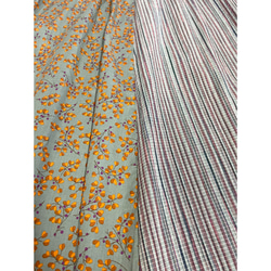 SALE 春夏 スカート レディース ボトムス フラワーMIXフレアスカート ロング丈 花柄 チェック柄 綿 ベルポニー 16枚目の画像