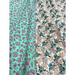 SALE 春夏 スカート レディース ボトムス フラワーMIXフレアスカート ロング丈 花柄 チェック柄 綿 ベルポニー 18枚目の画像