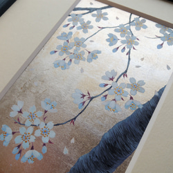 〈蒼い桜〉　原画　本銀箔   (serieさまご予約済) 4枚目の画像