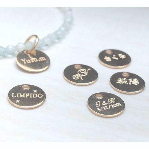 7mm・オリジナル刻印チャーム ＜ネーム・オーダー・名前・漢字