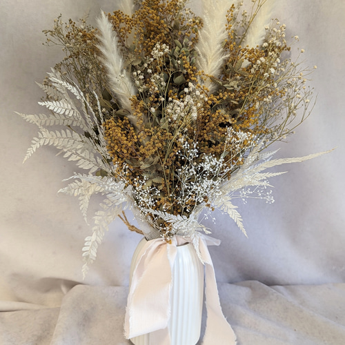 希少 ドライフラワーが挿せる鏡 レトロ アンティーク ミラー 花瓶 和 送料無料 ガラスポッドの万華鏡『フラワーポッド』ドライフラワー千日紅/pink