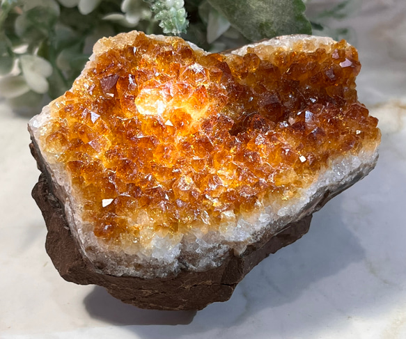 恋愛・ビジネス運】シトリンクォーツ 原石 クラスター ラフストーン