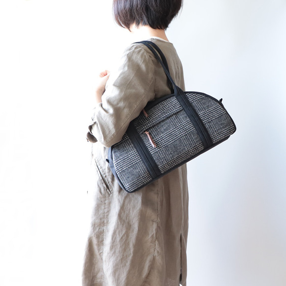 『秋冬限定』ふだん着ボストン♪いつものお出かけに（ウール） 2枚目の画像