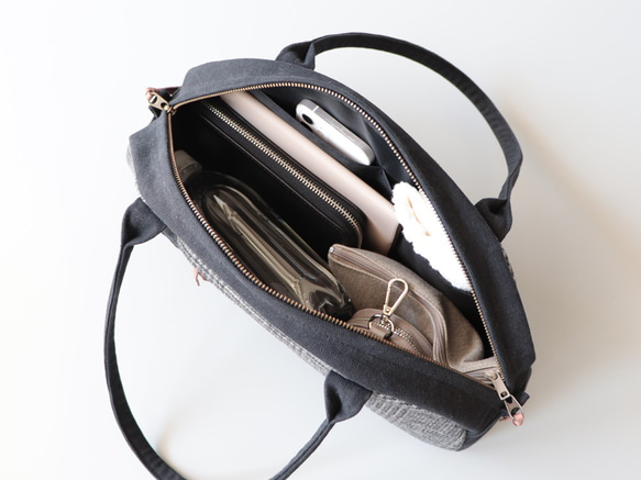 『秋冬限定』ふだん着ボストン♪いつものお出かけに（ウール） 12枚目の画像