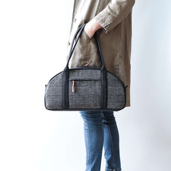 『秋冬限定』ふだん着ボストン♪いつものお出かけに（ウール） 3枚目の画像