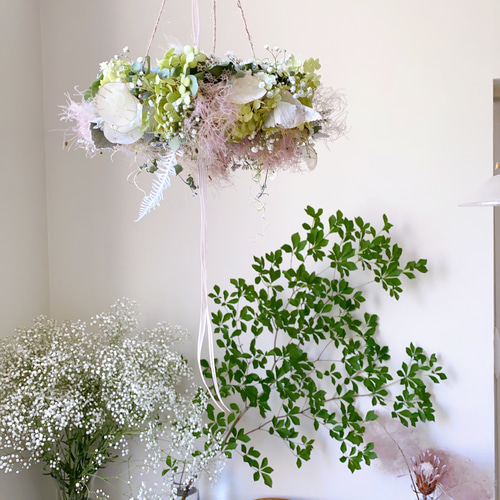 アナベル ルナリア スモークツリー 夏のお花たっぷり フライングリース