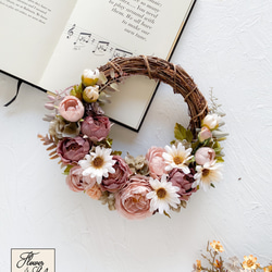 ユーカリのハーフリース ナチュラル シック 造花 おしゃれ インテリア