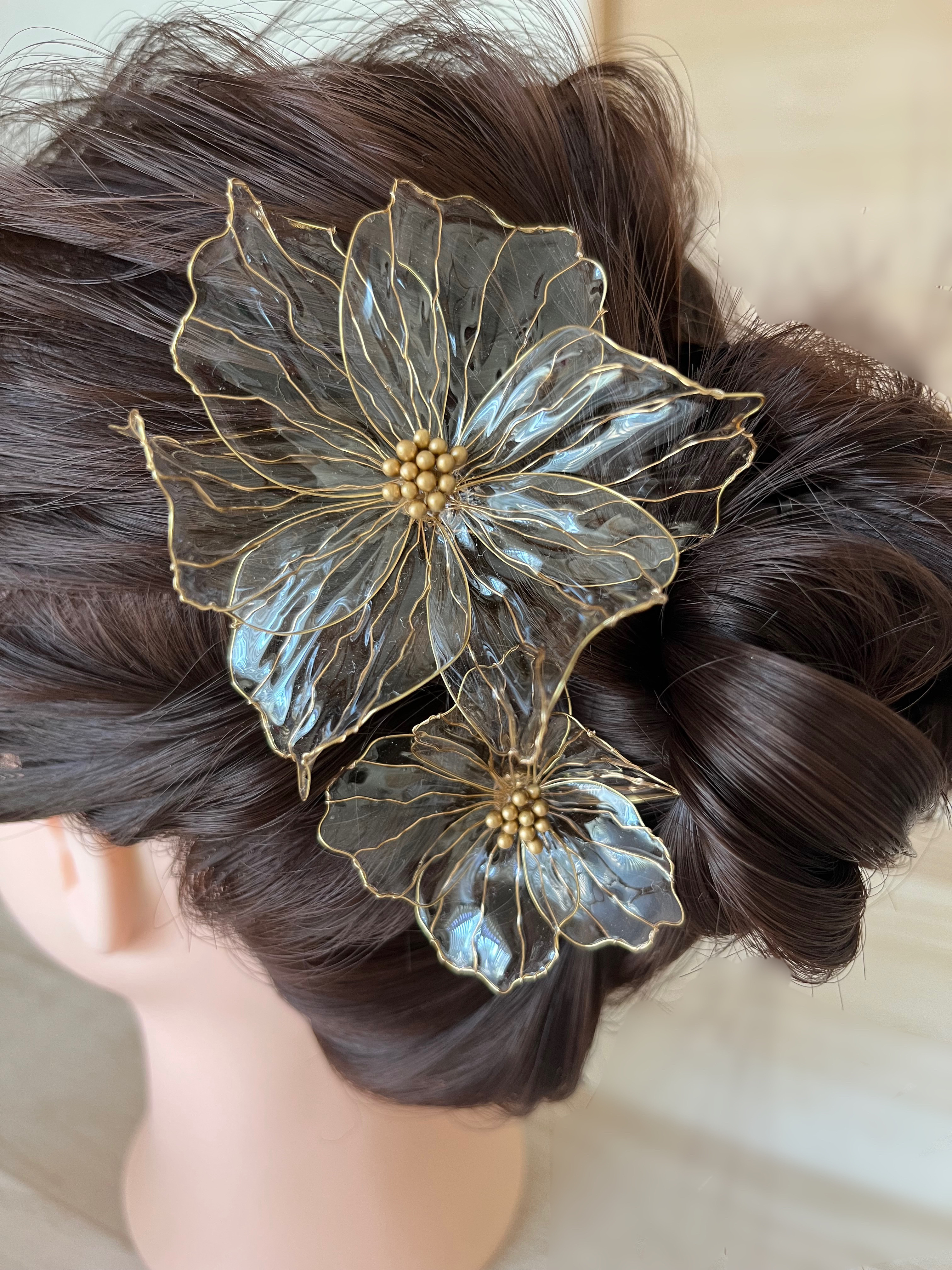 アメリカンフラワーのヘッドドレス【3本セット】