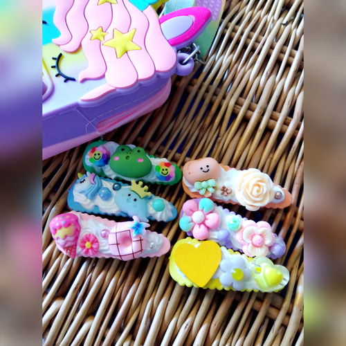 ホイップデコヘアピン キッズアクセサリー キッズヘアピン 雑貨 ホイップデコヘアピン キッズアクセサリー キッズヘアピン 雑貨