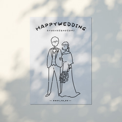 ウェルカムボード 結婚式 イラスト 3枚目の画像