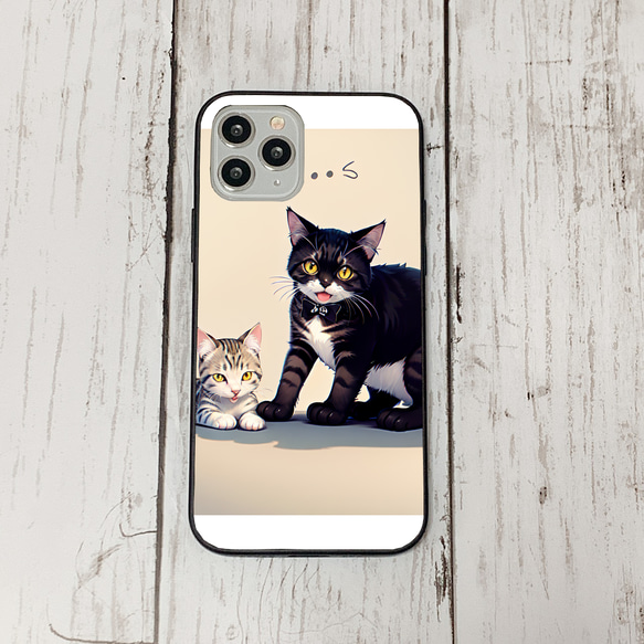 iphoneケース3-1-15 iphone 強化ガラス 猫・ねこ・ネコちゃん 箱20 かわいい アイフォン iface 1枚目の画像
