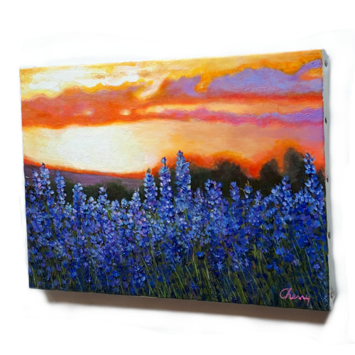 Cherryさま専用12月（原画）夕日色の街【A5サイズ／水彩画】絵画 Nさま専用（原画）晴日の街 #2【A5サイズ／水彩画／#2566