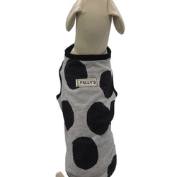 メッシュ コットン 犬服 夏 服 クール タンクトップ 黒 イタグレ フレブル コーギー ダックス ペット服 中型犬 犬 6枚目の画像