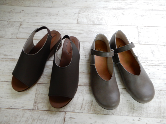 1分僅限“creema限定夏季福袋”3Ⅼ尺寸（245-25）鞋涼鞋2件套⑪ 第1張的照片