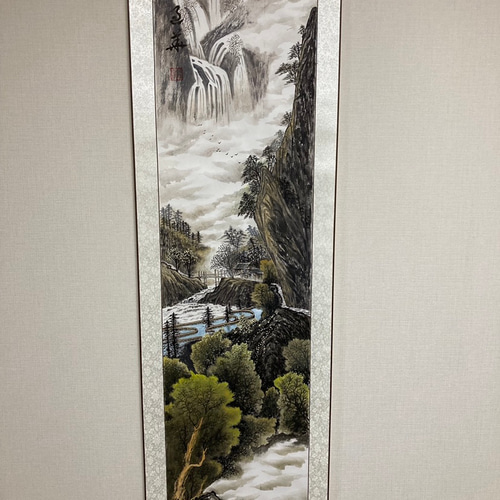 水墨画 山水 春夏秋冬 四季 風景画 掛け軸 絵画 インテリア 絵画