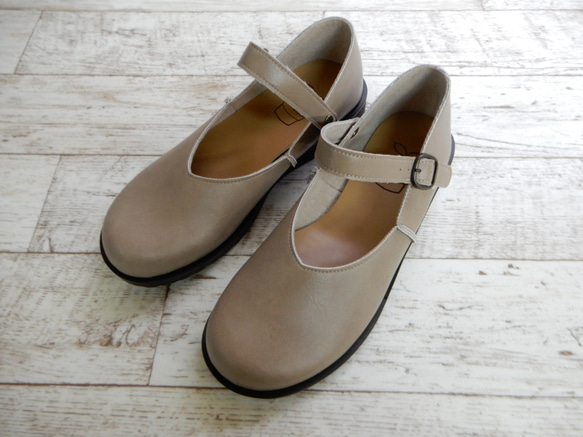 大人のナチュラルな装いに・すっと履ける・2wayベルト・ゆったり軽やか♪フラットシューズ№700 6枚目の画像