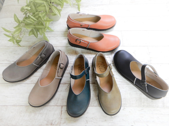 大人のナチュラルな装いに・すっと履ける・2wayベルト・ゆったり軽やか♪フラットシューズ№700 16枚目の画像